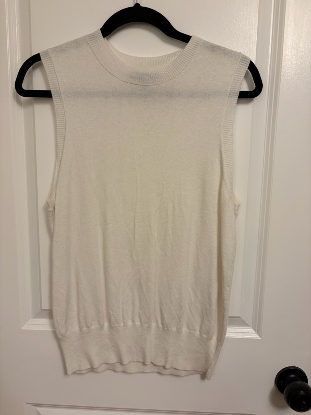 Ann Taylor Cream Crewneck Sweater